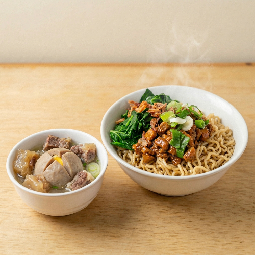 Mie Ayam Bakso Telor & Tetelan