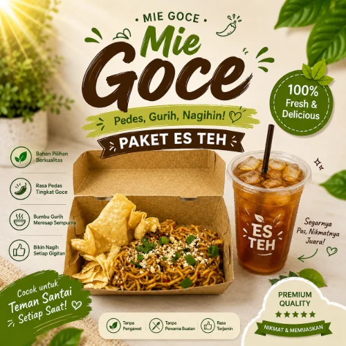 Mie Goce Paket Es Teh